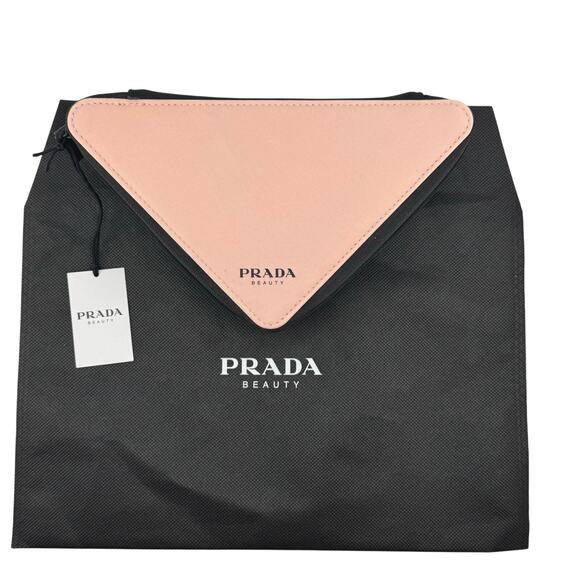 Prada Beauty Triangle Cosmetic Pouch Bag and Dust Bag - Picture 3 of 5